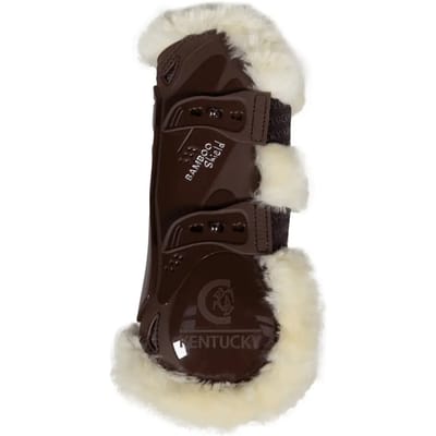 Kentucky Horsewear - Kentucky Horsewear Peesbeschermers Vegan Wol Bamboo Elastic Bruin - xs