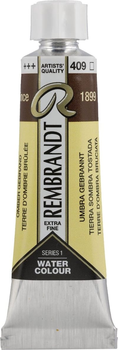 Rembrandt Aquarelverf Tube 10 ml Omber Gebrand 409