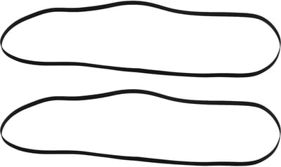 Dailygoods- Vervangende Riemen Zwart - 320 mm Lengte - 5 mm Breedte - 2 Stuks - Rubber - Duurzaam - Draaitafelriem