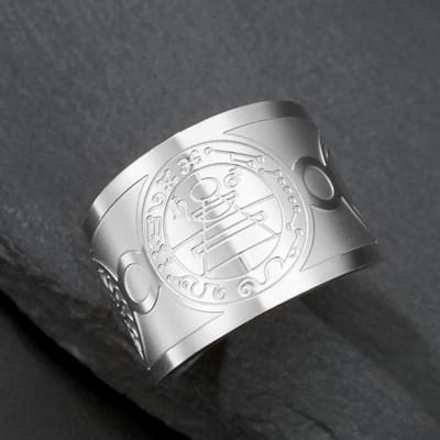Roestvrij Stalen Religieuze Verstelbare Ring voor Mannen Katholieke Christelijke Geloof Amulet Sint Benedictus van Nursia Vingerringen Sieraden resizable white
