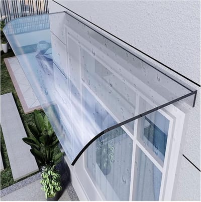 Door Canopy - Rain Cover Awning - Buiten Beschermen - Onzichtbaar Polycarbonaat - 50 x 150cm - Transparant