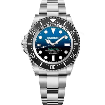 Montre BOBROFF BF0003i. Automatique, Couleur bleue. Homme. black