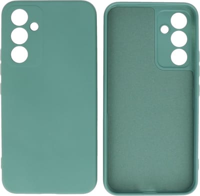 Fashion Backcover Telefoonhoesje - Color Hoesje - Geschikt voor de Samsung Galaxy A14 5G - Donker Groen