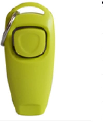 Knaak 2 in 1 Honden Trainer Clicker - Met Fluit & Bevestigingsring - Licht Groen - Trainingshulp