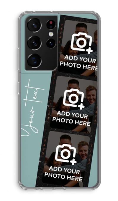 Gepersonaliseerd - Case Company® - Hoesje geschikt voor Samsung Galaxy S21 Ultra hoesje - Filmrol N°1 - Soft Cover Telefoonhoesje - Bescherming aan alle Kanten en Schermrand
