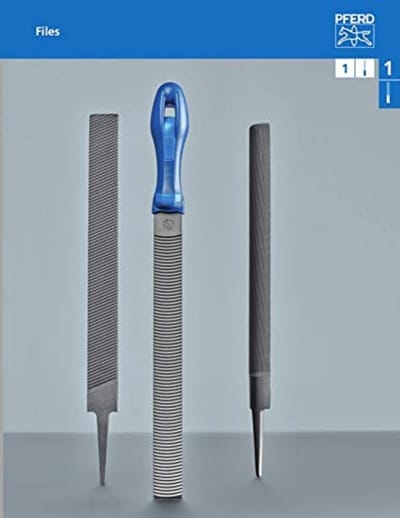 Werkplaatsvijl Halfrond 200 mm met Ergonomische Heft