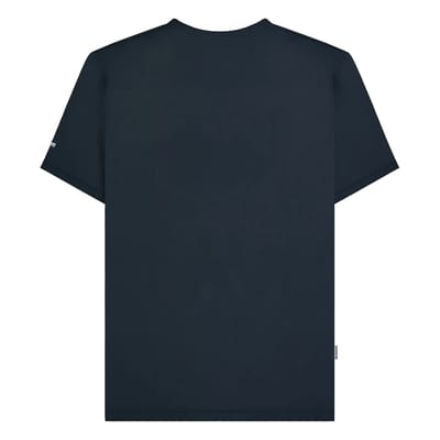 Lambretta Heren borst streep T-shirt (Marine)