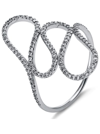 Luna Creation - Ring - Dames - 18K witgoud - Diamant - 0.28 ct - 1N807W853-2-53