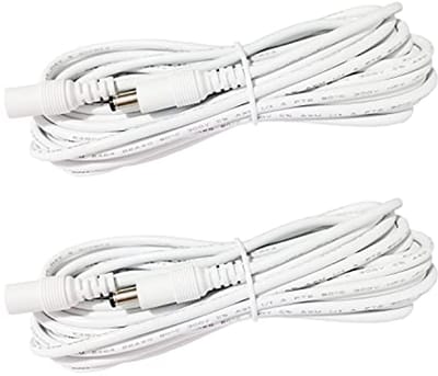 Verlengkabel 1 m DC 12 V 2 stuks 5,5 mm x 2,1 mm voor ledstrip en CCTV