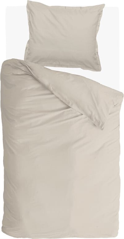 Walra Dekbedovertrek Vintage Satin - 140x220 - 100% Katoen - Zand