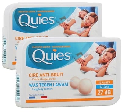 Natuurlijke Was Oordopjes voor Geluidsbescherming - 2 x 12 Paar