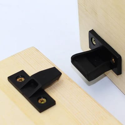4 stuks Plastic Hoekbeugel Meubelsluitingen of Scharniersluitingen Gesp Bevestiging ion Kledingkast Klik Ondersteuning Fitting voor Huis