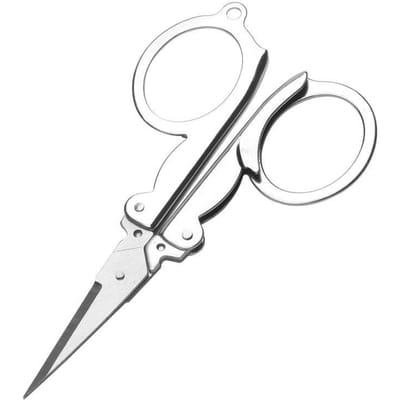 Opvouwbare schaar Zak Reis Kleine knutsels Scherp mes Noodgevallen Mini Opvouwbare reis Borduurschaar Draad Kleermakersschaar