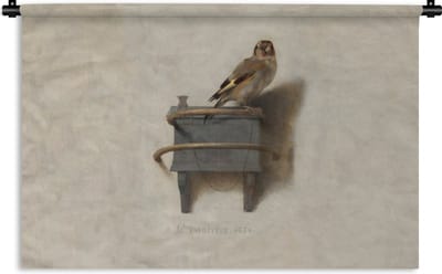 Wandkleed - Wanddoek - Het Puttertje - Schilderij - Fabricius - Oude Meester - 180x120 cm - Wandtapijt