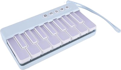 Mini Pianotoetsenbord - Kinderpiano Speelgoed - Muzikaal Leren - Kleurrijke Lichteffecten - 16 x 9 x 3 cm - Multicolor