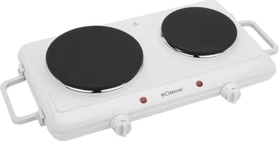 Dubbele Kookplaat 2500 Watt Met Regelbare Thermostaat - Hittebestendige Afwerking, Eenvoudig Schoon Te Maken