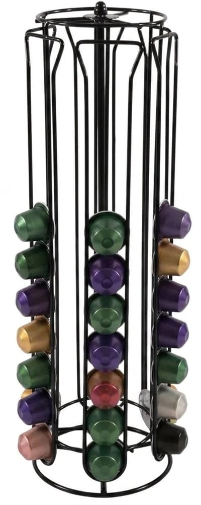 Cookinglife Koffiecuphouder Nespresso Zwart - Draaibaar - 60 Cups