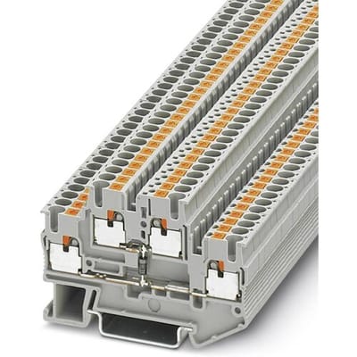 Phoenix Contact 3210936 Doorgangsserieklem 5.2 mm Snelaansluiting Grijs 50 stuk(s)