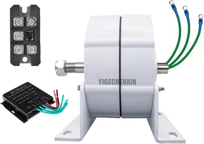Wisselstroom Generator - Krachtstroom Aggregaat - Energie Opwekking - Tandwielvrije Permanente Magneet - 14000W Laag Toerental