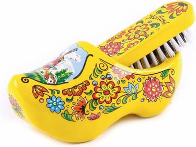 Matix - Houten Kledingborstel - Holland Geel - 16 Cm - Souvenir