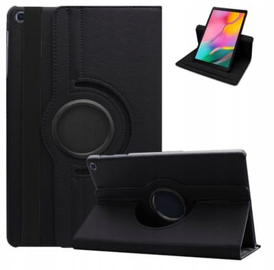 EtuiTab - 360° Draaibare Tablethoes - Huawei MatePad T10 T10s - Zwart - Eco-leer