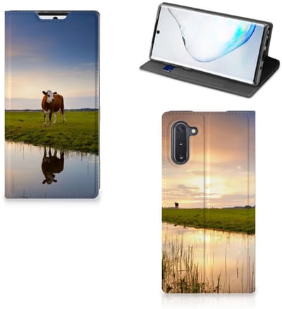 Book Case voor Samsung Galaxy Note 10 Hoesje maken Koe