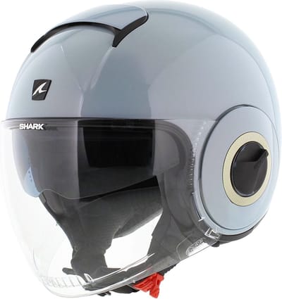 Shark Shark Nano Blank Pearl Blauw B07 Jethelm - Maat XS - Helm