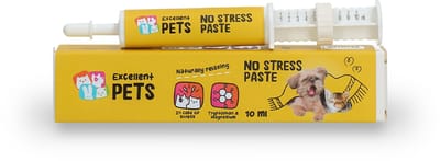 Excellent Pets Anti Stress Pasta 10 ml - Angst bij Hond en Kat - Kalmeringsmiddel - Met Magnesium - Tegen trillen, Onrust & Vuurwerkangst - Effectief na slechts 40 minuten