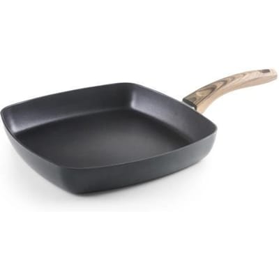 Grill - IBILI - Bux - 26 cm - Aluminium - Revêtement antiadhésif Xylan - Compatible induction