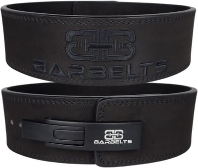 Lever belt 10mm 3D Zwart - Powerlift riem