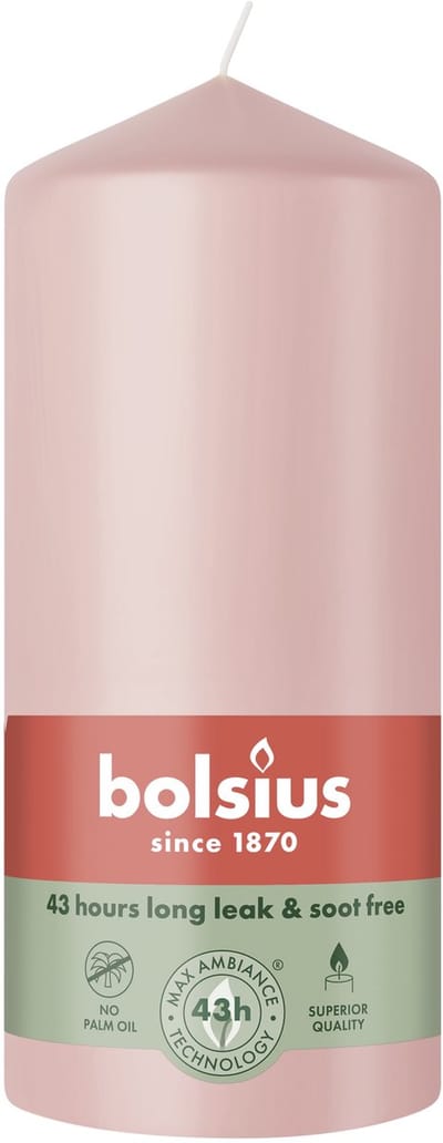 Bolsius Stompkaars 130/68 Misty Pink (1 stuk)