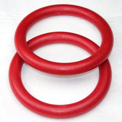 Gymnastiek Ringen - Fitness Ringen - Lichaamskracht Opbouwen - Gladde Handgrip - 28mm - Geel