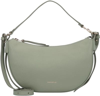 COCCINELLE Leren handtas schoudertas C-Easy Handle Bag Greenery mintgroen
