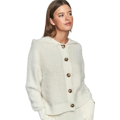 Korte pluche hoodie voor dames Selmark PC1 Style ADD