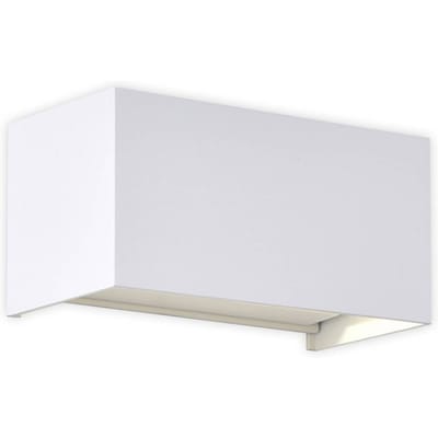 Mantra Iluminación Buitenwandlamp Davos dubbel, wit, dimbaar, aluminium