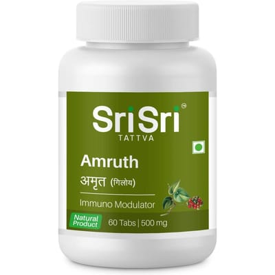 Amrut (Goeduchi) (60 tabbladen, 500 mg), Amruth, Sri Sri Tattva