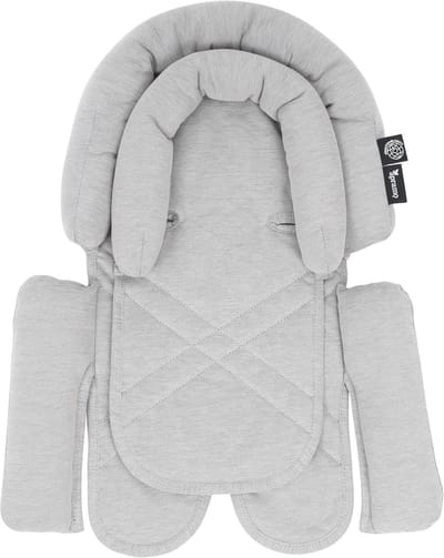 Dubbellaagse Hoofd & Lichaam Ondersteuning voor Baby en Peuter - Superzachte Bamboe en Biologisch Katoen Gewatteerde Pad voor Kinderwagens