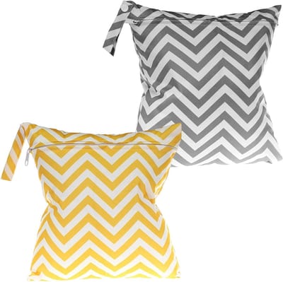 2 Stuks Waterdichte Tas voor Zwemkleding en Luiers, 28×30 cm, Ideaal voor Babyspullen en Strandactiviteiten