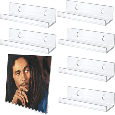 Platen Houders - Muur Displays - LP Luisteren - Stijlvolle Acryl - 4 Inch - Transparant