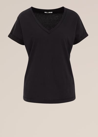 WE Fashion Dames T-shirt met V-hals