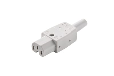 Martin Kaiser IEC apparaatcontactdoos C15 aardingscontact grijs - 783/gr [25 stuks]
