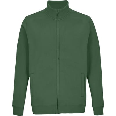SOLS Unisex Cooper Sweat Jacket met volledige rits voor volwassenen (Fles groen)