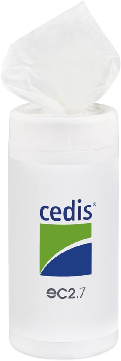 cedis ec2.7 desinfecterende reinigingsdoek in dispenser 90 stuks