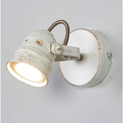 Lindby - wandlamp - 1licht - Metaal - H: 9.5 cm - GU10 - wit
