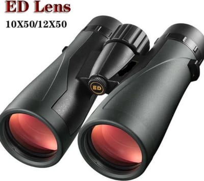 Krachtige Jacht Verrekijker Ed Lens Binoculars10/12X50 Ipx7 Waterdichte Bak4 Prisma Optica HD Telescoop Voor Kamperen Jacht Vakantie Safari Toerisme