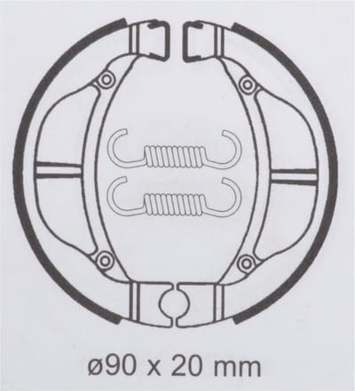 Bendix remschoen voor motorfiets Kawasaki 110 KLX 2002 - 2011 BA093 Nieuw