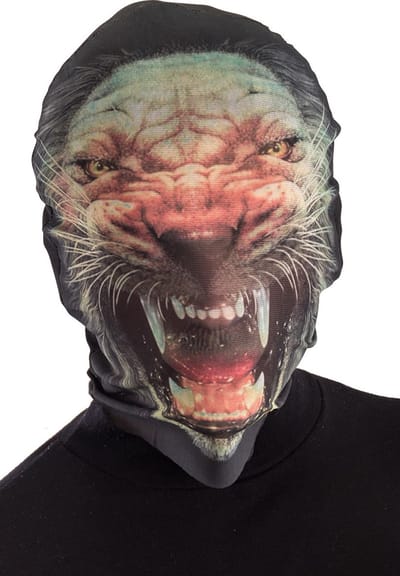 Carnival Toys Verkleedmasker Leeuw Polyester Grijs One-size