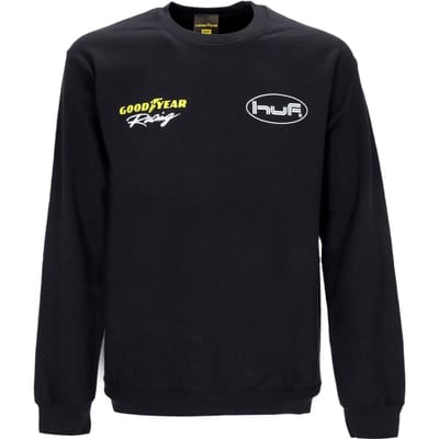 F1 herensweater met ronde hals X Goodyear zwart