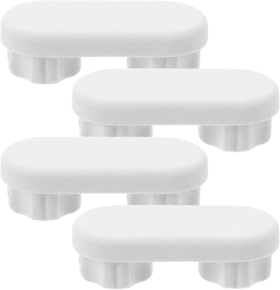 Toiletbril Bumpers - Toiletbril Kussens - Badkamer Upgrade - Verhoogt Stabiliteit - 42 x 18 cm - Wit