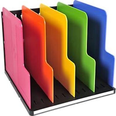 Exacompta Modulotop Sorter A4+ Iderama regenboog, 5 verdelers, etikethouder, Blaue Engel, 25 jaar garantie